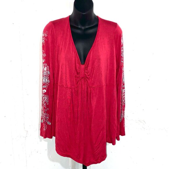 Red and Silver Long Sleeve 3XL - Picture 5 of 9